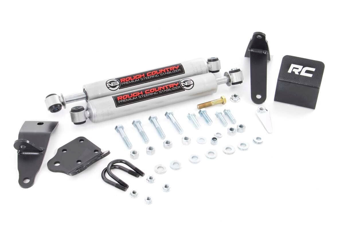 N3 Steering Stabilizer | Dual | 2-8 Inch Lift | Ram 2500 (03-13)/3500 (11-12) 