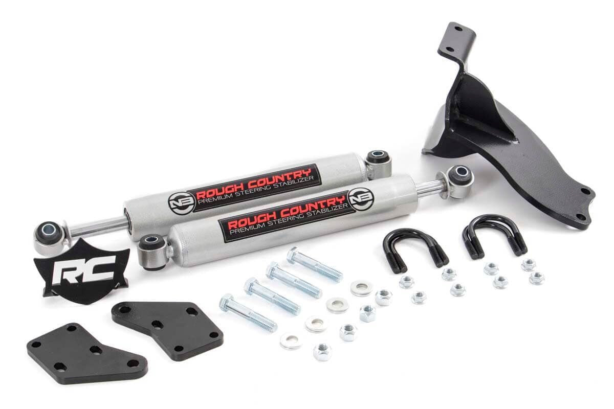 N3 Steering Stabilizer | Dual | 2.5-8 Inch Lift | Ram 2500 (14-26)/3500 (13-26) 