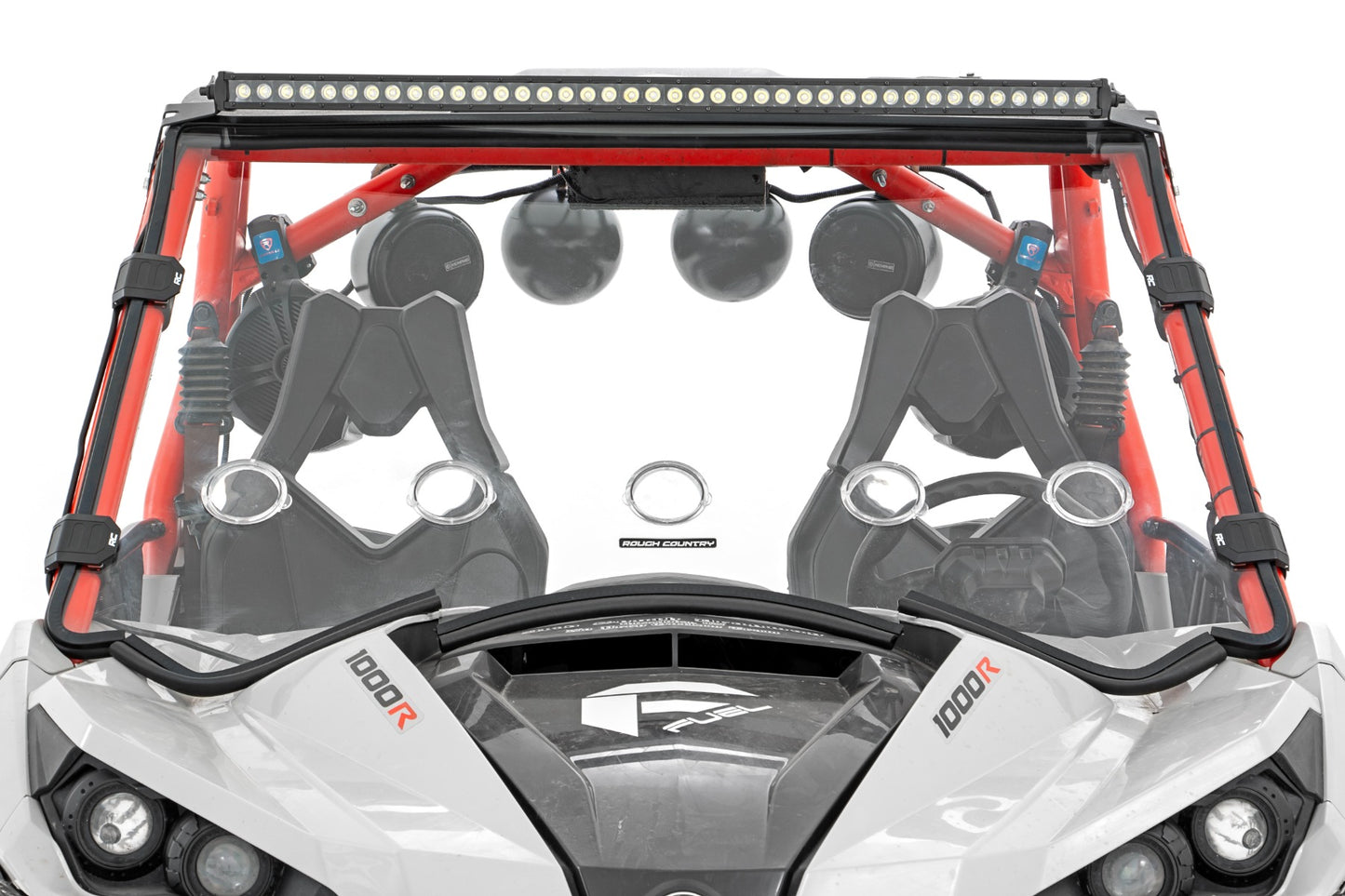 LED Light Kit | Front Mount | 40" Black Dual Row | White DRL | Can-Am Commander Max 1000 