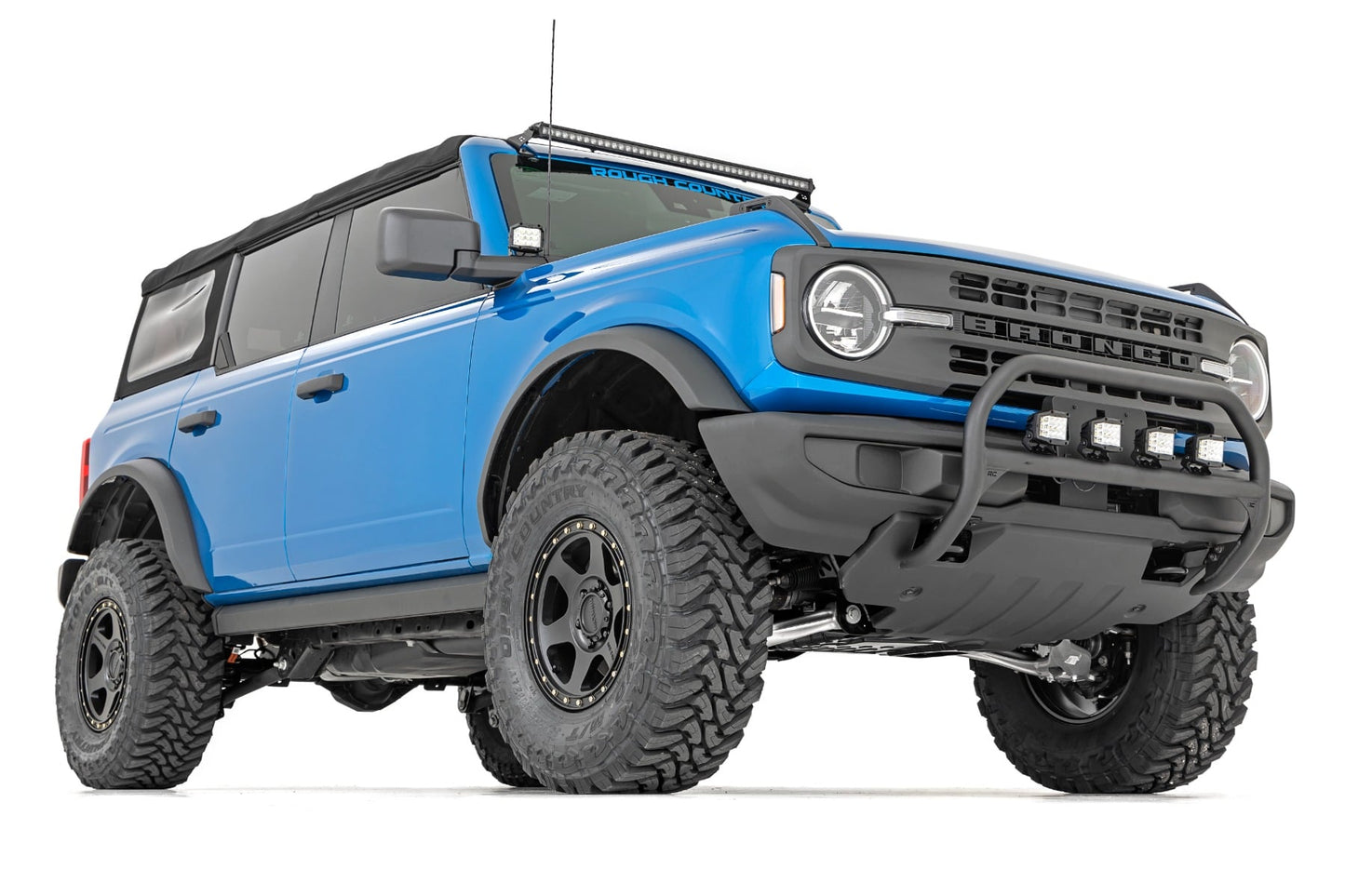 LED Light Kit | Upper Windshield | 40" Black Single Row | Ford Bronco (21-26)