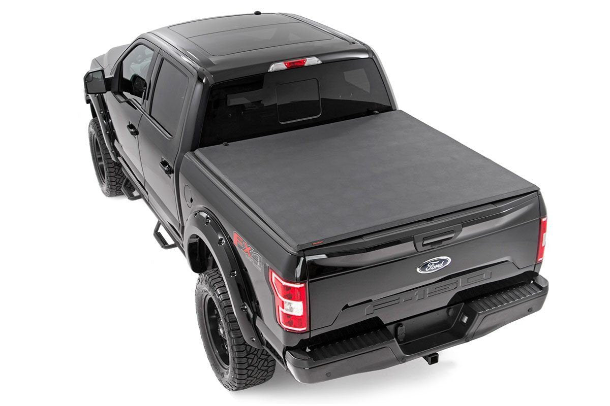 Soft Tri-Fold Bed Cover | 5'7" Bed | Ford F-150 (15-20)/Raptor (17-20) 