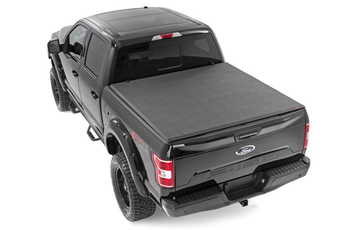 Soft Tri-Fold Bed Cover | 5'7" Bed | Ford F-150 (21-26)/F-150 Lightning (22-26)