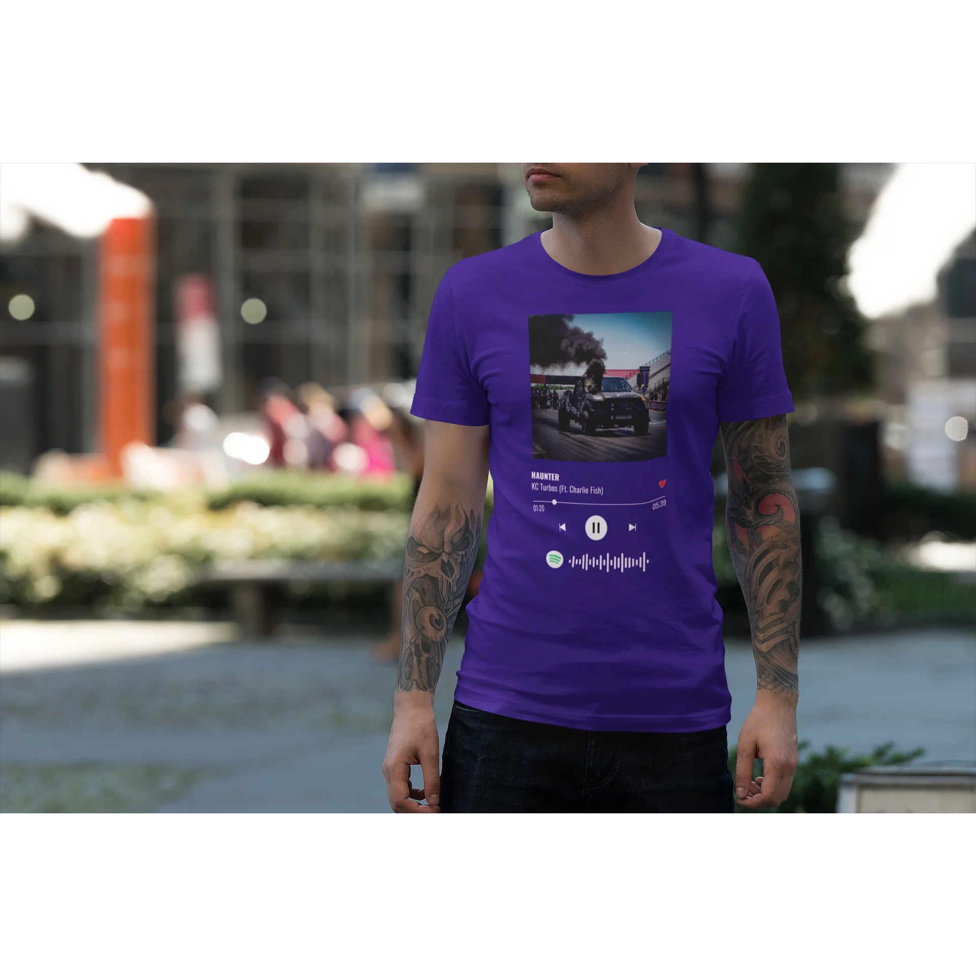 Textile Graphix KC Spotify Song T-Shirt - Haunter - view 5