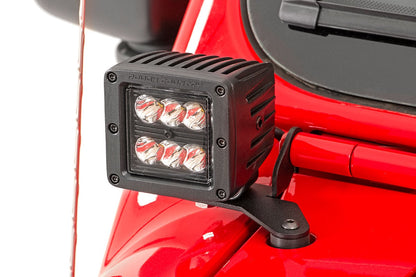 LED Light Kit | Hinge Mount | 2" Black Pair | Jeep Gladiator JT/Wrangler JL (18-26)