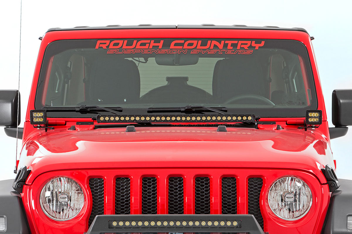 LED Light Kit | Hinge Mount | 2" Black Pair | Jeep Gladiator JT/Wrangler JL (18-26)