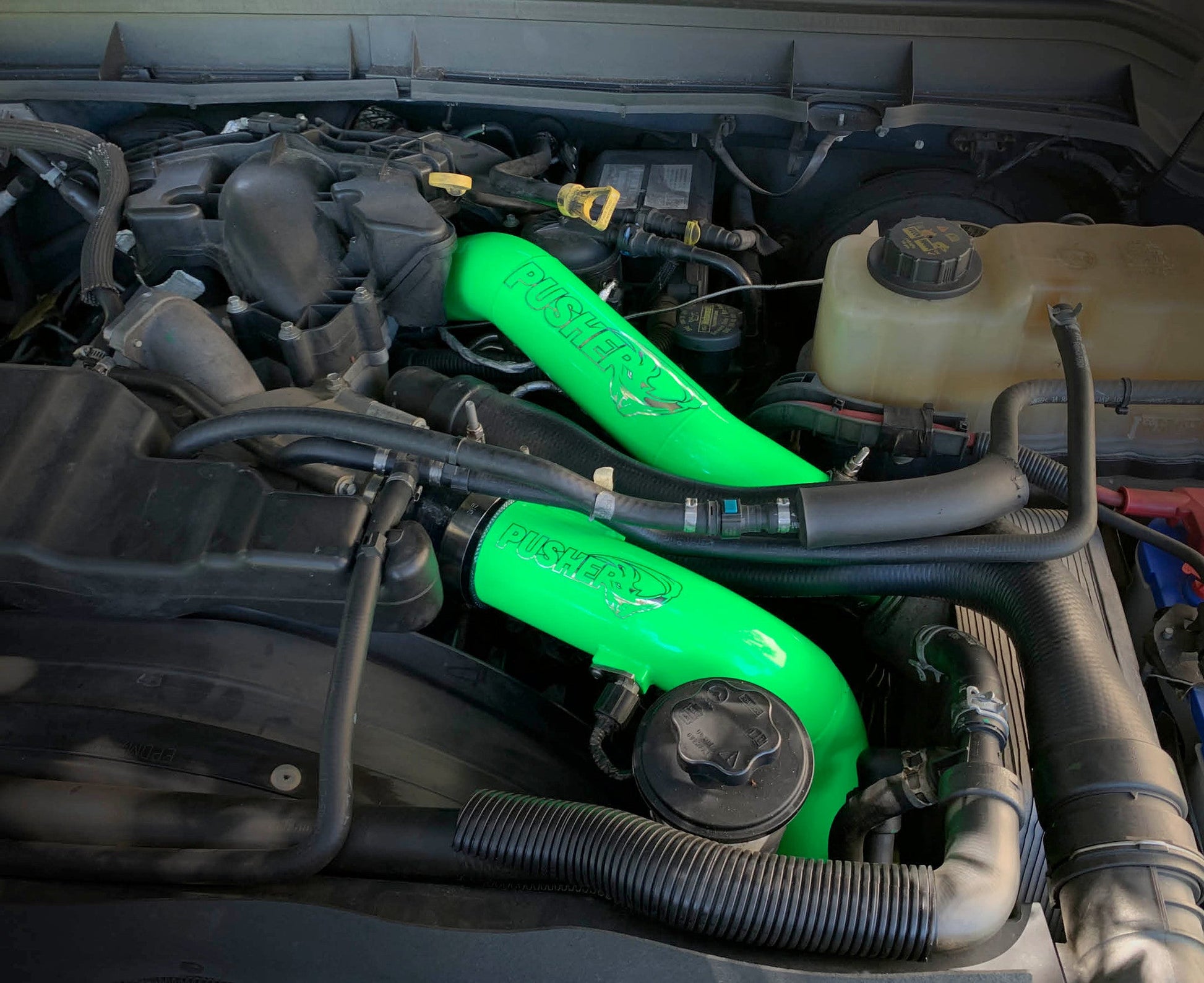 Pusher 3" Hot & Cold Side Charge Tubes - 6.7 Powerstroke (2017+) - view 2