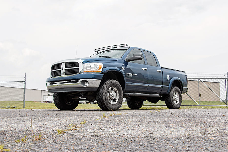 LED Light Mount | Upper Windshield | 54" Curved | Ram 1500 2WD/4WD (02-08)