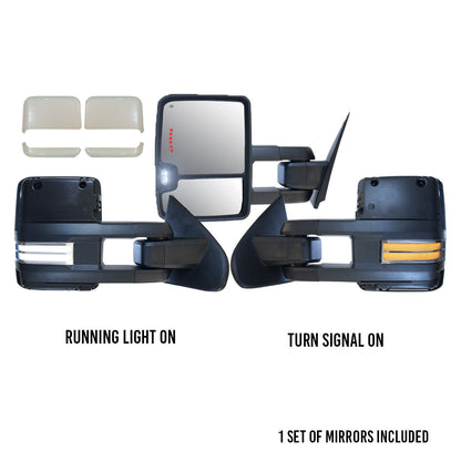 GM Style Dodge Ram 2500/3500 Tow Mirrors (2003-2009) - Style 2