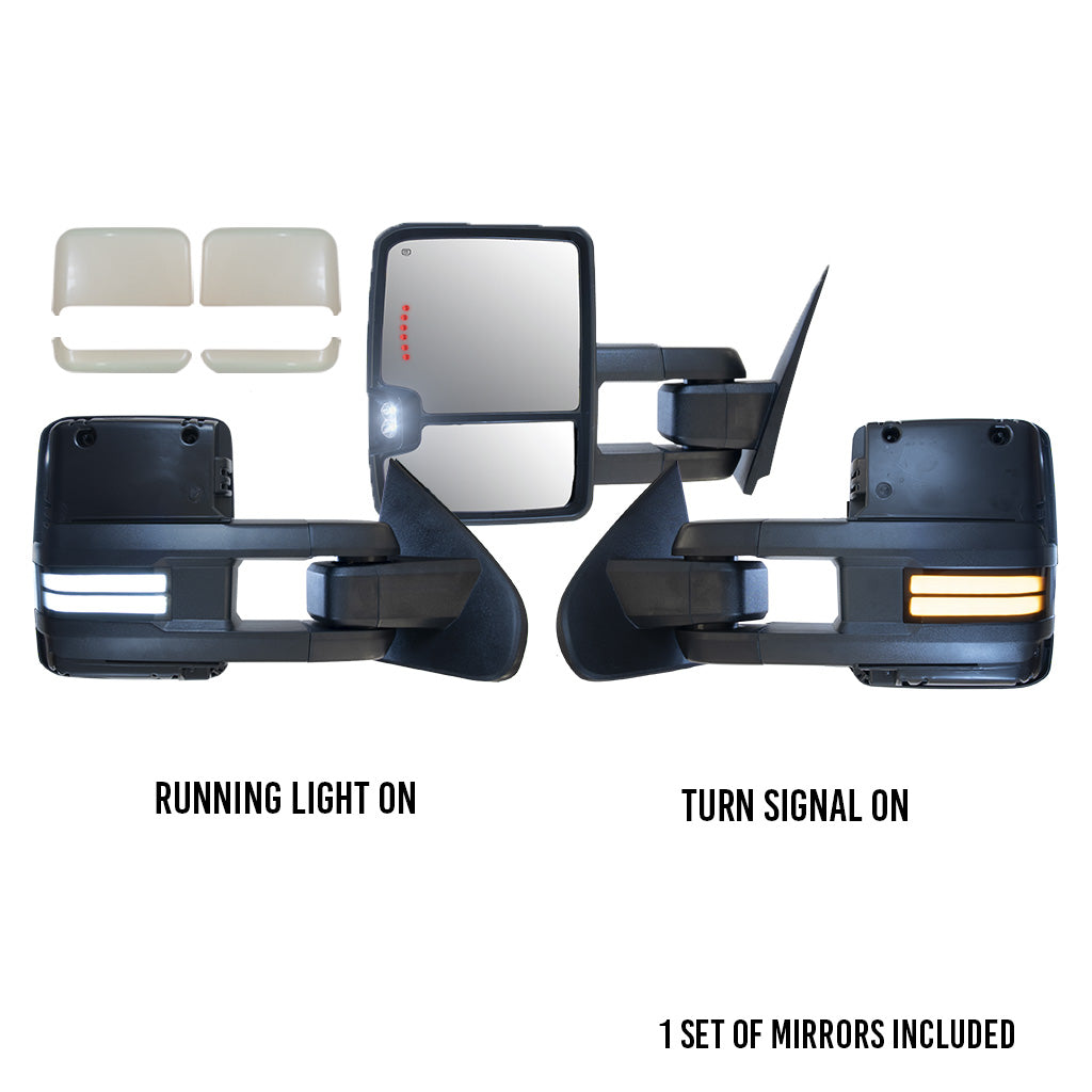 GM Style Dodge Ram 2500/3500 Tow Mirrors (2010-2018) - Style 2