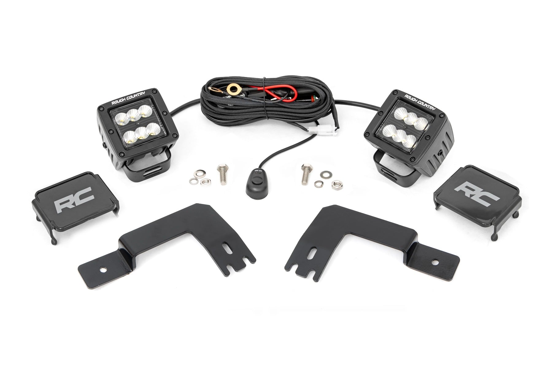 LED Light | Under Bed Mount | 2" Black Pair | Flood | Polaris XPEDITION ADV 5 