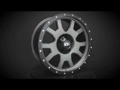 Cast Aluminum Wheels 136 BK 15x6 Machined Lip Black ION Wheels