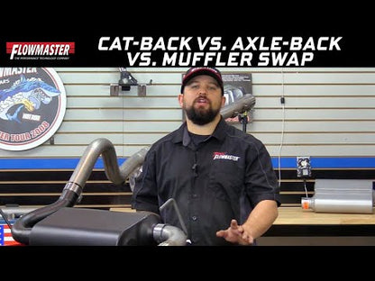 American Thunder Crossmember-Back Exhaust System Fits 1968-1972 GM A-Body With A V8 Engine 3.0 Inch Stainless Steel Aggressive Sound Flowmaster