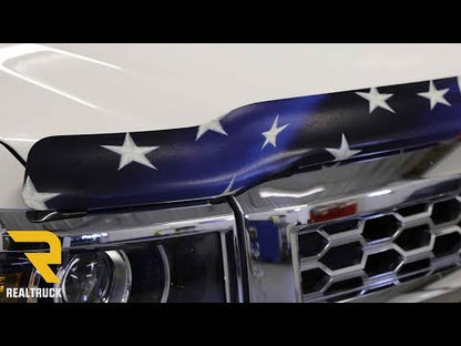 Vigilante Premium Hood Protector American Flag for 1999-2007 GMC Sierra 1500 1999-2004 GMC Sierra 2500 2000-2006 GMC Yukon/Yukon/Yukon XL 2001-2006 GMC Sierra 2500 HD/3500 HD Stampede