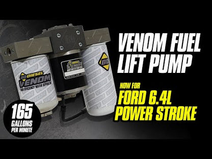 Venom Cummins Fuel Lift Pump c/w Filter and Separator Dodge 5.9L 1998.5-2002 2500/3500 BD Diesel