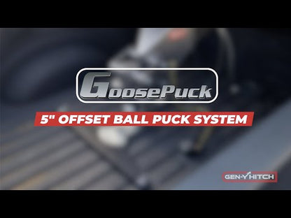 GoosePuck 5 Inch offset ball-puck mount for Dodge 25K Towing (With STD Ball Assy and 101571) Gen Y Hitch