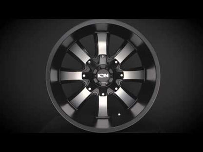 Cast Aluminum Wheels 189 SB 20x9 Machined Face Satin Black ION Wheels