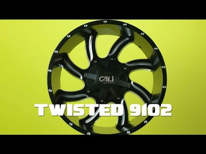 Cast Aluminum Wheels Twisted 9102 CH 20x14 Chrome Cali Offroad Wheels