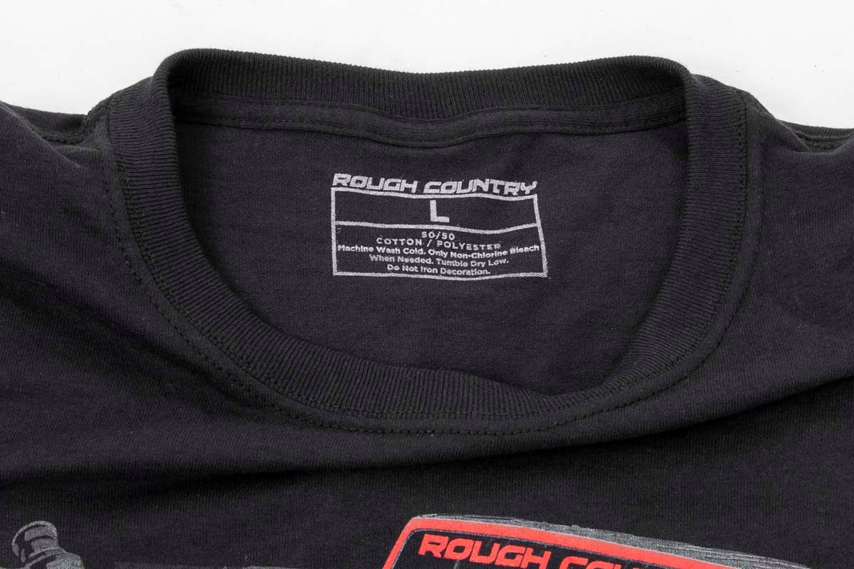 Rough Country T-Shirt | Long Sleeve | Vertex | Black | SM