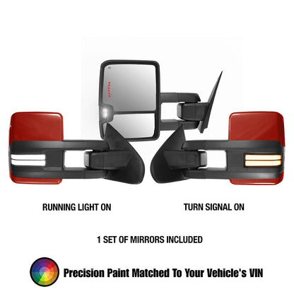 GM Style Dodge Ram 2500/3500 Tow Mirrors (2010-2018) - Style 2