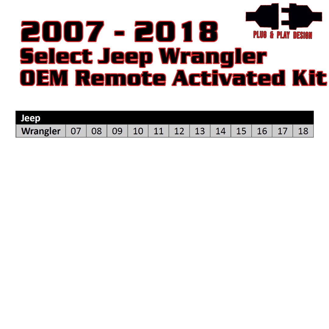 Remote Start For 2007-2018 Jeep Wrangler JK - Includes (2) Long Range Remote FOBS