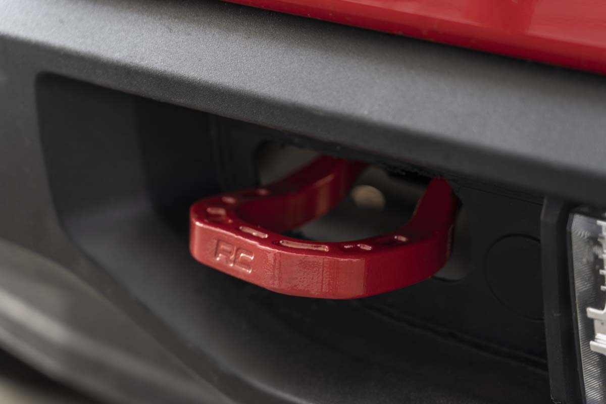 Tow Hooks | Forged | Red | Chevy Silverado 1500 2WD/4WD (2019-2022)