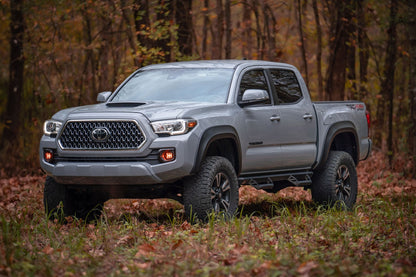 LED Fog Light Kit | 3.5 Inch Round Black Series | Amber DRL | Toyota Tacoma (16-23)