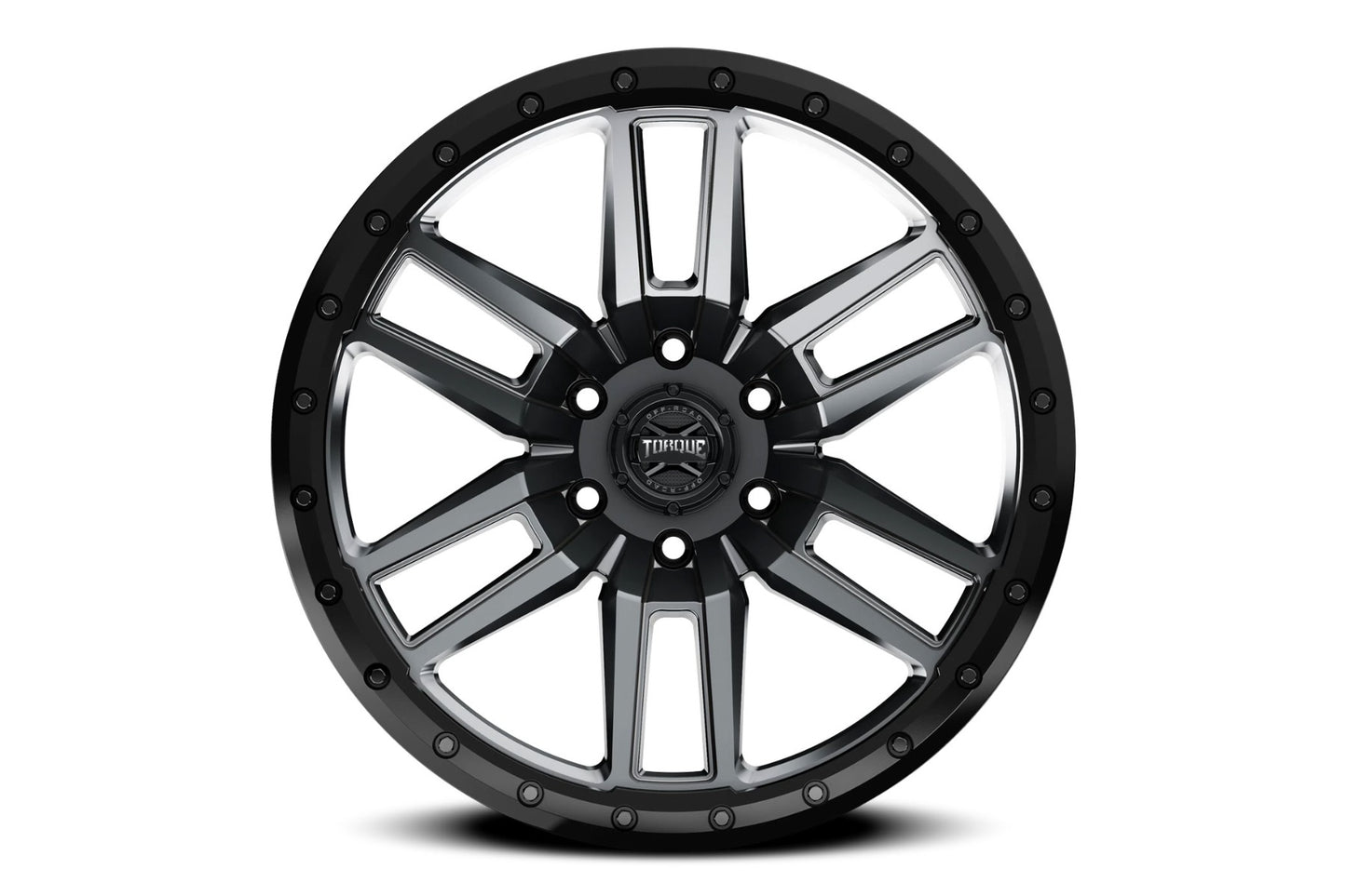 Torque Pritchett | Anthracite w/Black Lip | 18x9 | 6x5.5 | -12mm