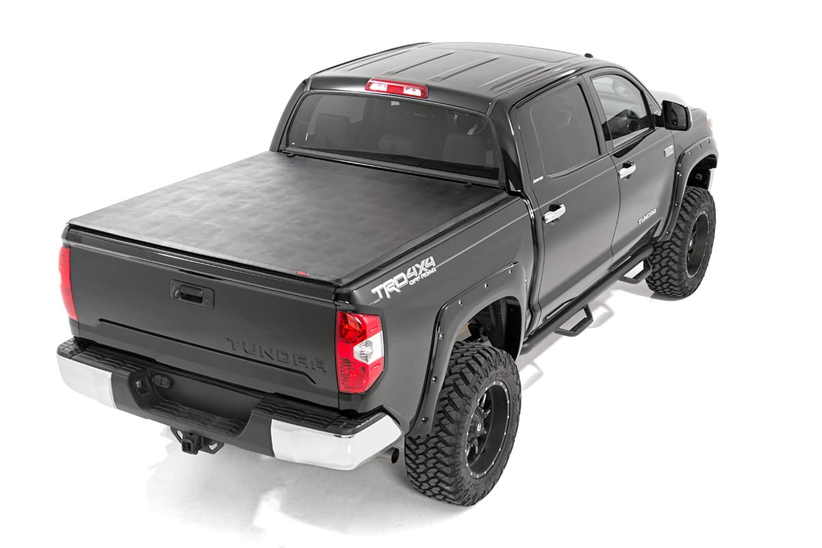 Soft Tri-Fold Bed Cover | With & W/O OE Rails | 6'7" Bed | Toyota Tundra (07-21)