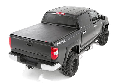 Soft Tri-Fold Bed Cover | With & W/O OE Rails | 6'7" Bed | Toyota Tundra (07-21)