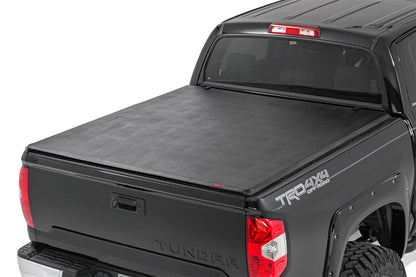 Soft Tri-Fold Bed Cover | With & W/O OE Rails | 6'7" Bed | Toyota Tundra (07-21)