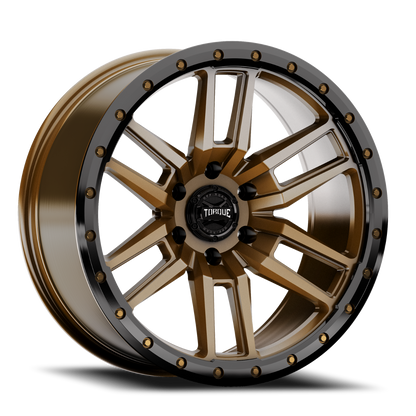 Torque Pritchett | Bronze w/Black Lip | 17x9 | 6x5.5 | 0mm
