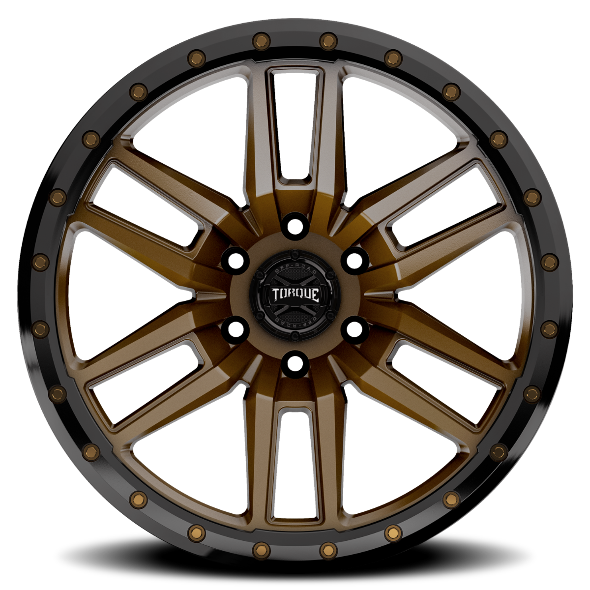 Torque Pritchett | Bronze w/Black Lip | 17x9 | 6x5.5 | 0mm