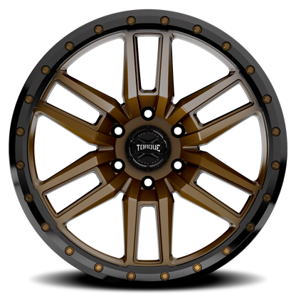 Torque Pritchett | Bronze w/Black Lip | 17x9 | 6x5.5 | 0mm