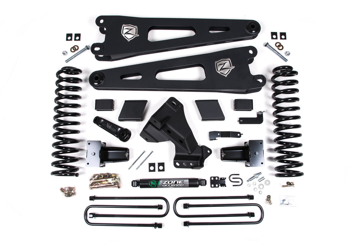Zone 5" Radius Arm Lift Kit, 3" Rear Lift, No Shocks